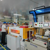 Servo-driven vertical top-and-bottom sealing and shrink packaging machine